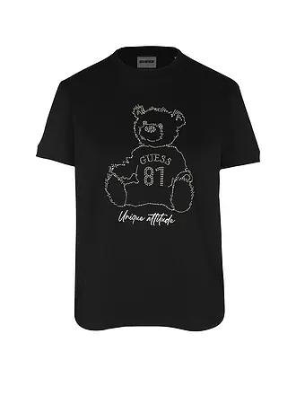 GUESS ACTIVEWEAR | Camiseta
Marca: GUESS ACTIVEWEAR
Color: negro
Categorías: Moda,Mujer
Largo de manga: Manga corta
Escote: Cuello redondo
Material: Jersey,Algodón
Diseño: Estampado
Corte (Prenda superior): Regular
Detalles: Estrás |